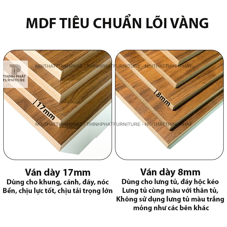 Tủ Quần Áo 1m6 X 2m Cửa Mở Kèm Kệ Trang Trí Bo Góc, Hiện Đại, Đa Năng, Gỗ Mdf Phủ Melamine TQA11