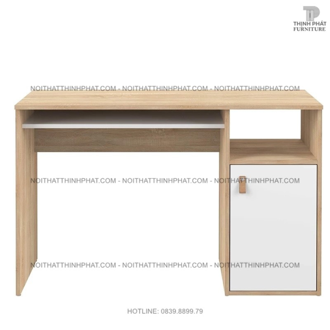 Bàn Học Hiện Đại Cho Phòng Ngủ Nhỏ – Có Ngăn Tủ Và Hộc Để Sách BLV02