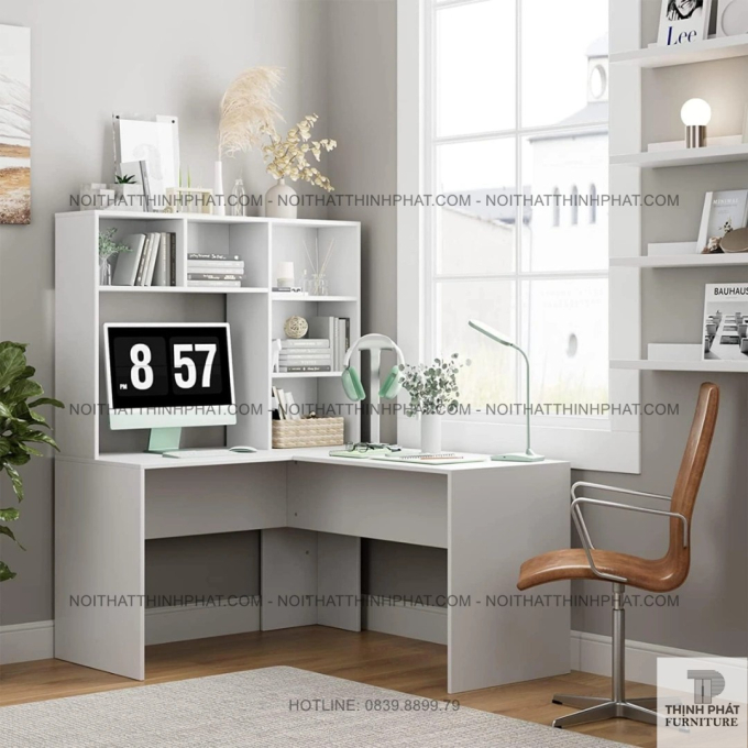 Bàn Làm Việc Góc Chữ L Hiện Đại – Mẫu Bàn Đa Năng Cho Học Tập & Làm Việc Tại Nhà BLV33