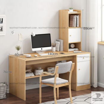 Bàn Máy Tính Kèm Giá Sách & Tủ Lưu Trữ – Thiết Kế Thông Minh, Tiết...