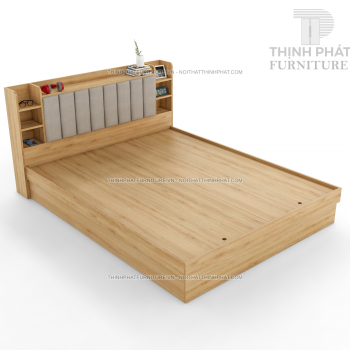Giường Ngủ 1m6 Đầu Kệ Gắn Nệm, Sang Trọng, Hiện Đại, Cá Tính, Gỗ...