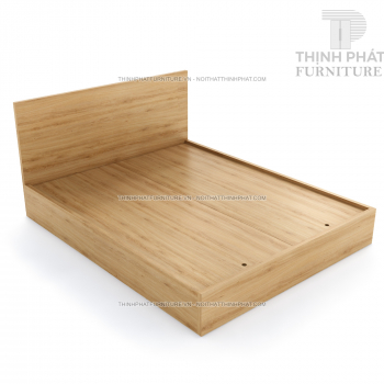 Giường Ngủ 1m6 Thiết Kế Tối Giản, Gỗ Mdf Phủ Melamine GN01