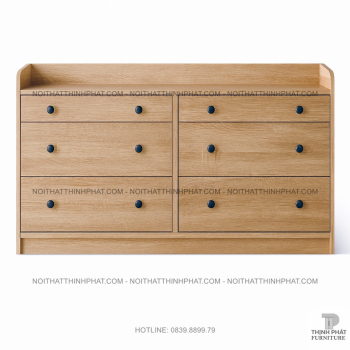Tủ Ngăn Kéo 6 Hộc Mdf Vân Sồi, Thiết Kế Tối Giản Phong Cách Bắc Âu...