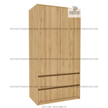 Tủ Quần Áo Cửa Mở Không Tay Nắm Thiết Kế Sang Trọng TQA75 (1M X 2M)