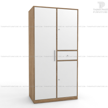 Tủ Quần Áo Gỗ Công Nghiệp 1m X 2m Nhỏ Gọn Thời Trang, 1 Hộc Kéo Bên ...