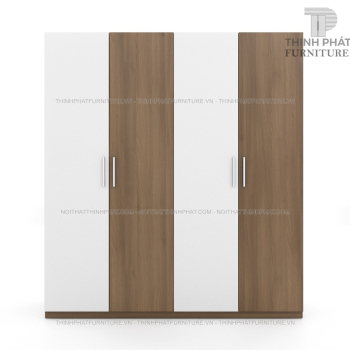 Tủ Quần Áo Gỗ Công Nghiệp Cửa Mở Màu Vân Gỗ Hiện Đại (1M8 X 2M)...