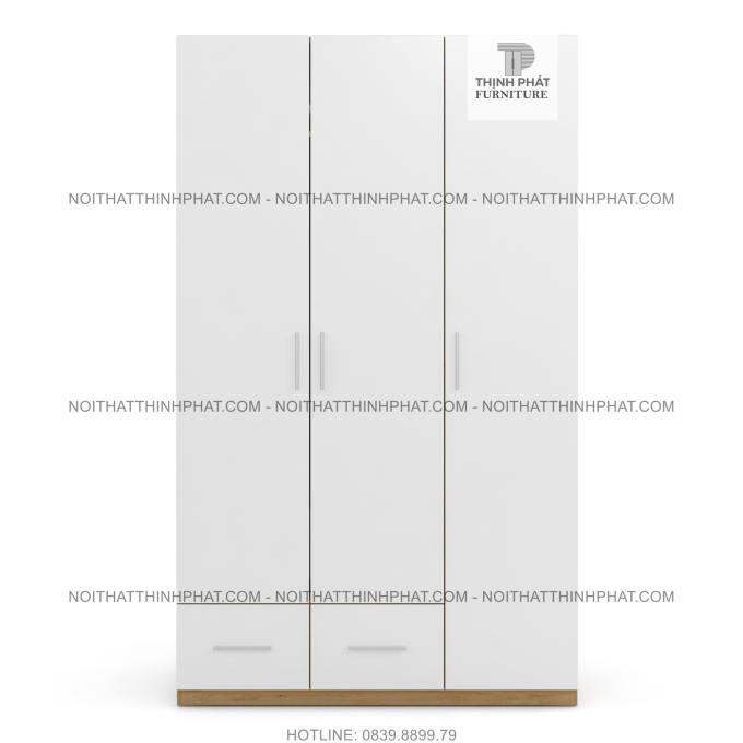 Tủ Quần Áo 1m2 X 2m, Kiểu Dáng Hiện Đại, Tối Giản, Gỗ Mdf TQA22