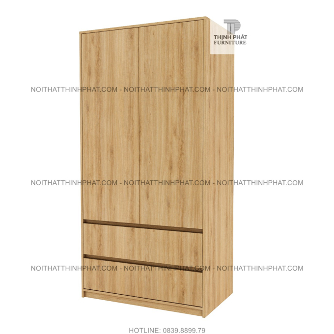 Tủ Quần Áo Cửa Mở Không Tay Nắm Thiết Kế Sang Trọng TQA75 (1M X 2M)