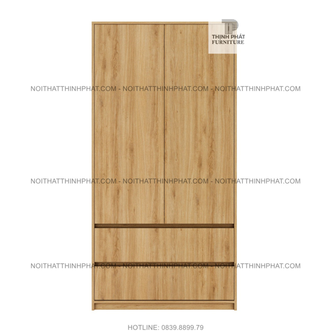 Tủ Quần Áo Cửa Mở Không Tay Nắm Thiết Kế Sang Trọng TQA75 (1M X 2M)