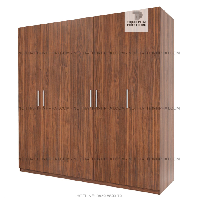 Tủ Quần Áo Cửa Mở Thiết Kế Tối Giản Ưu Tiên Treo Nhiều TQA124 (2M X 2M)